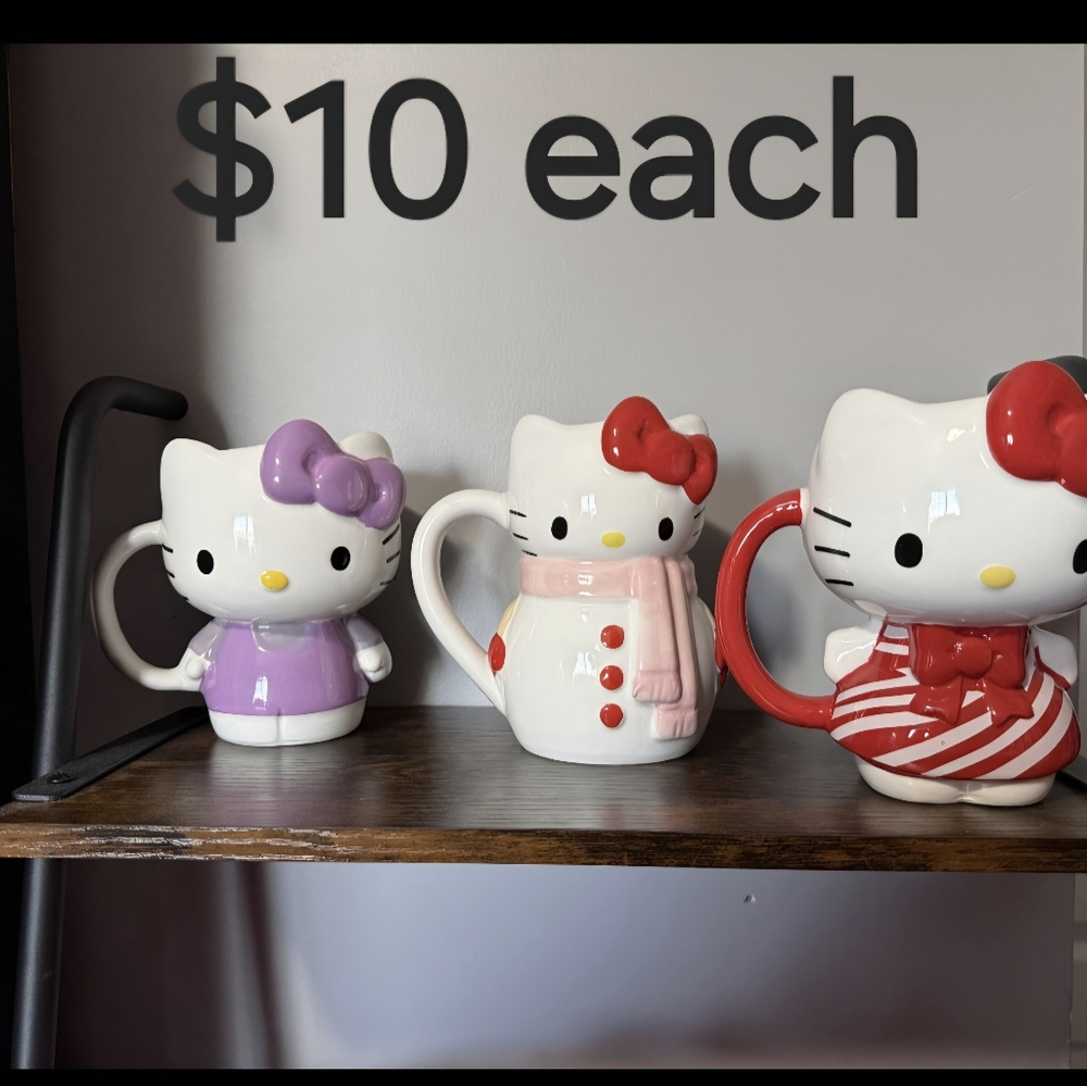 Hello Kitty Ceramic Mugs $10 Each